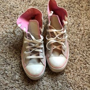 Pink and Gray Converse